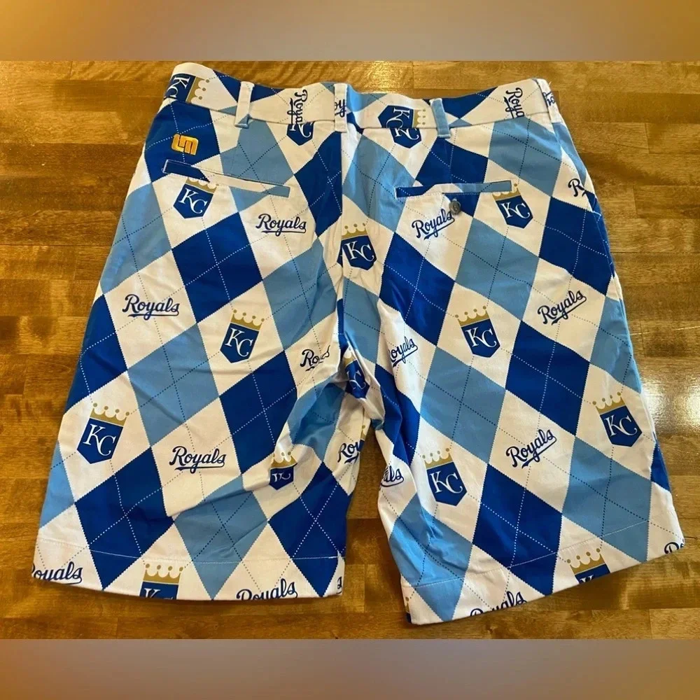 LOUDMOUTH KANSAS CITY ROYALS Men’s Shorts Genuine MLB Merchandise Size 34‎